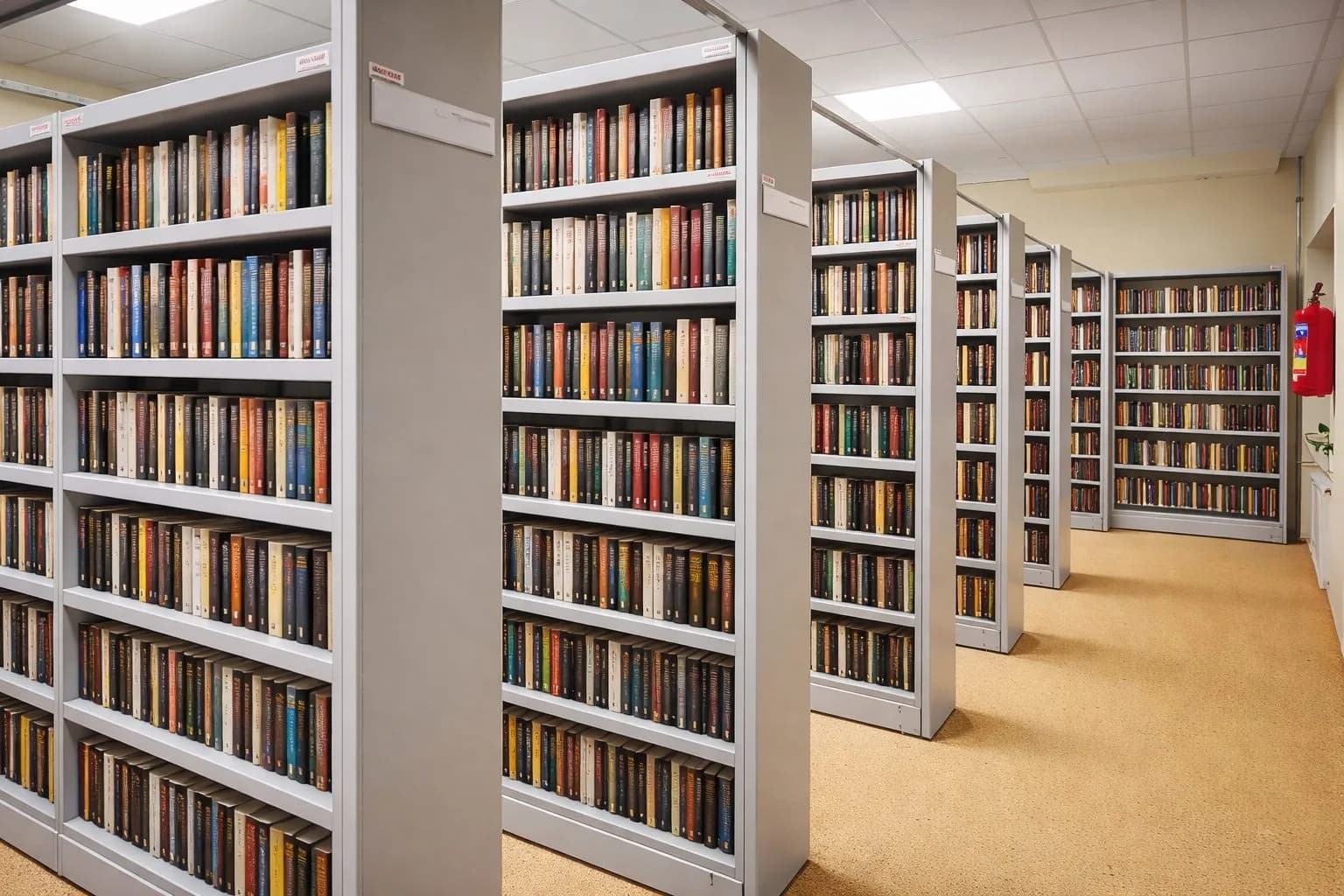 Regały biblioteczne MITUM do archiwum i magazynu