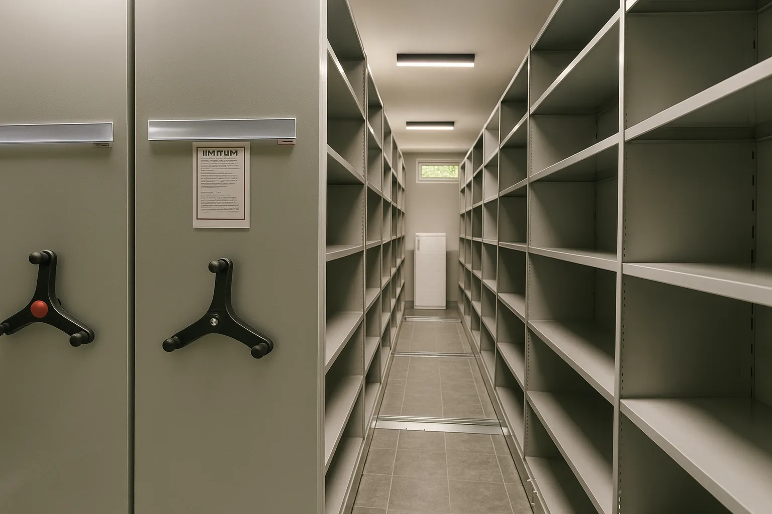 Regały jezdne MITUM - realizacja archiwum